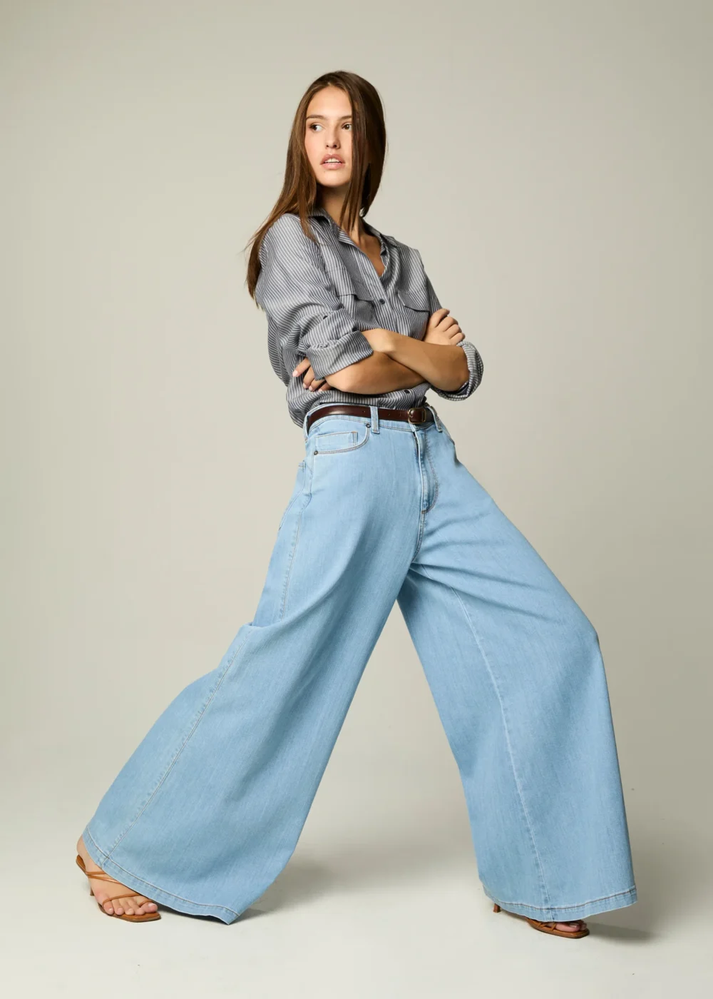 Alfred High Rise Super Wide Leg Jeans